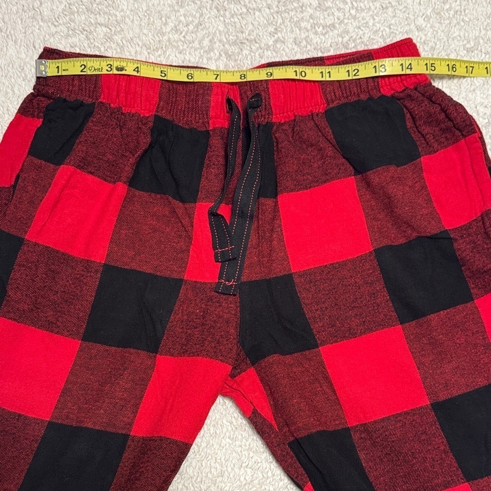 π EUC Unisex Old Navy Red & Black Buffalo Plaid Pajama Pants β Size S - Picture 4 of 9
